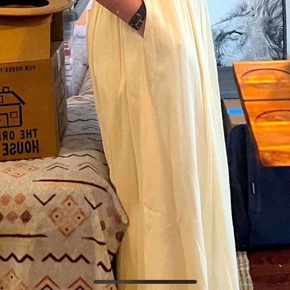 J. Crew Silk Formal Wedding Maxi Dress Sweatheart Cream - Picture 6 of 7